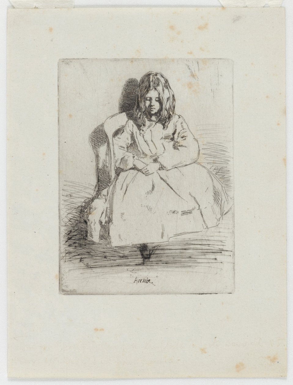 Annie, assise, 1858 - James Abbott McNeill Whistler