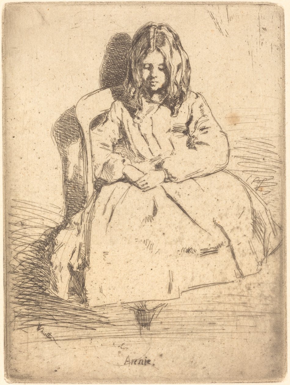 Annie assise, 1858 - James Abbott McNeill Whistler
