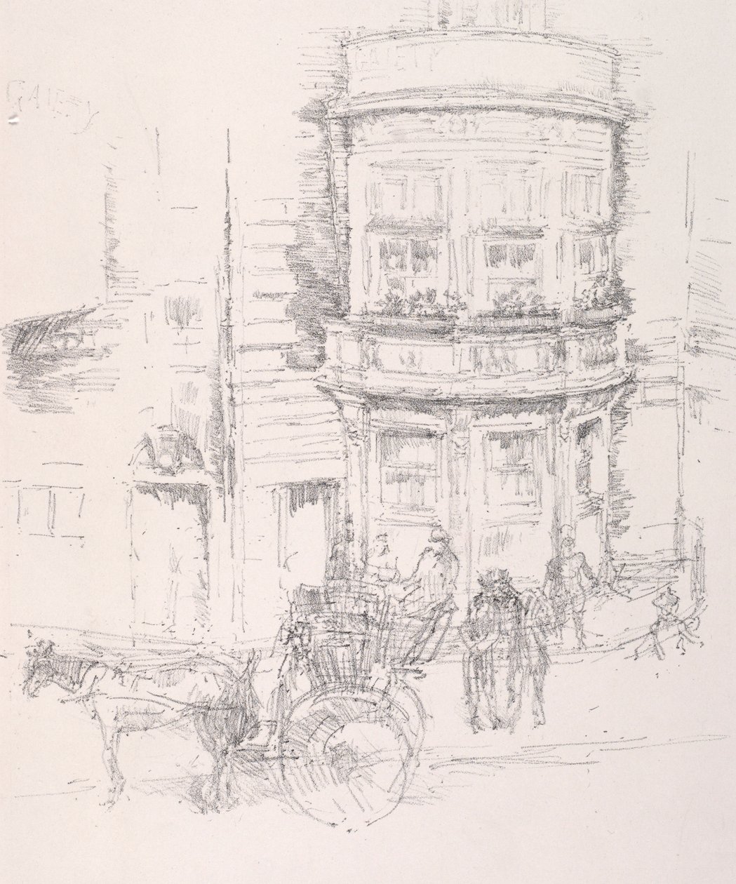 Arrière du théâtre Gaiety - James Abbott McNeill Whistler