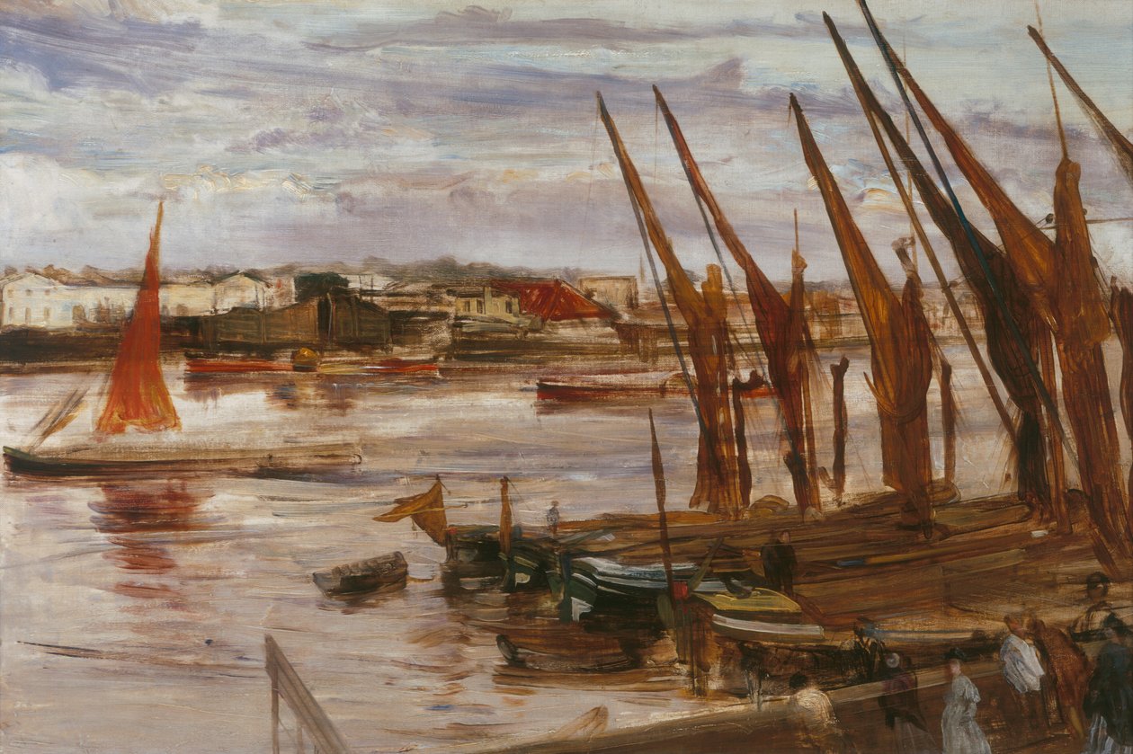 Battersea Reach, c. 1863 - James Abbott McNeill Whistler