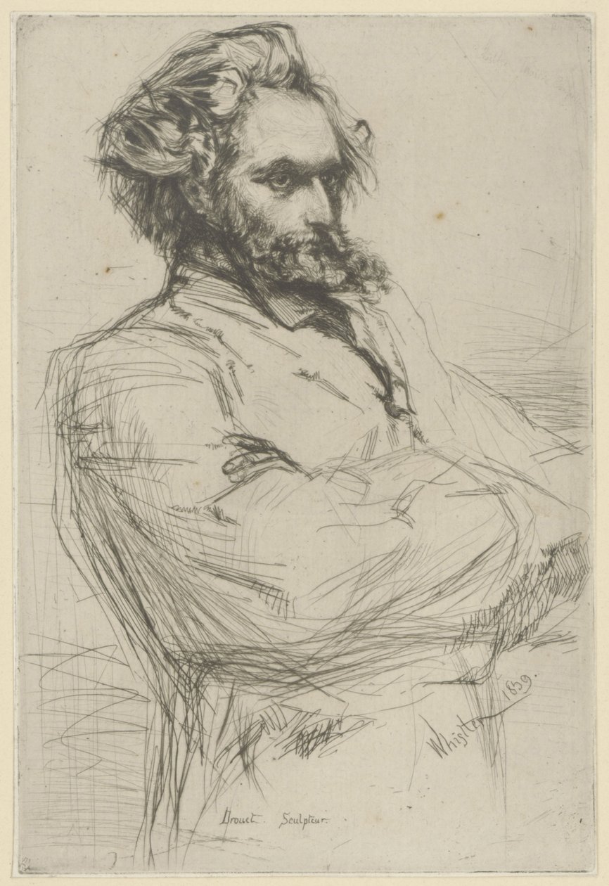 Portrait de Drouet - James Abbott McNeill Whistler