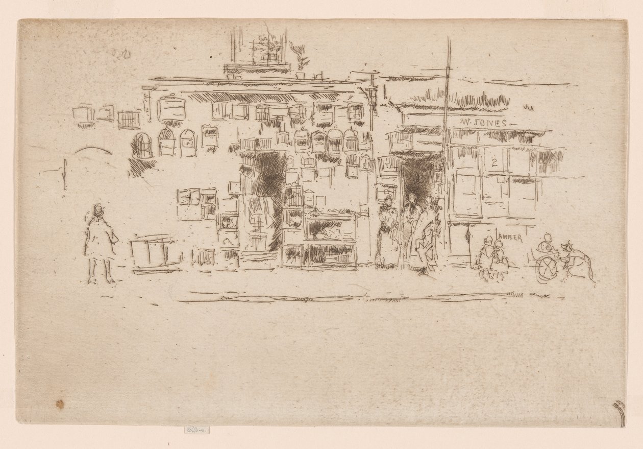 Cages à oiseaux, Chelsea, vers 1886-88 - James Abbott McNeill Whistler