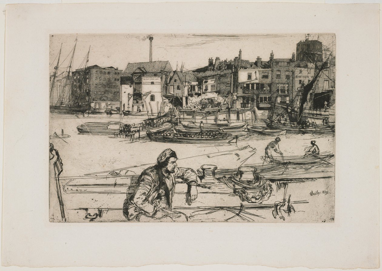 Quai du Lion Noir - James Abbott McNeill Whistler