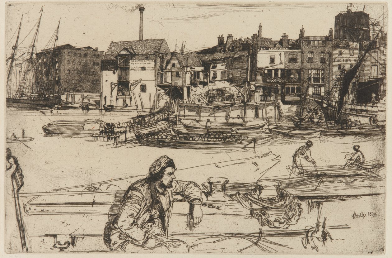 Black Lion Wharf - James Abbott McNeill Whistler