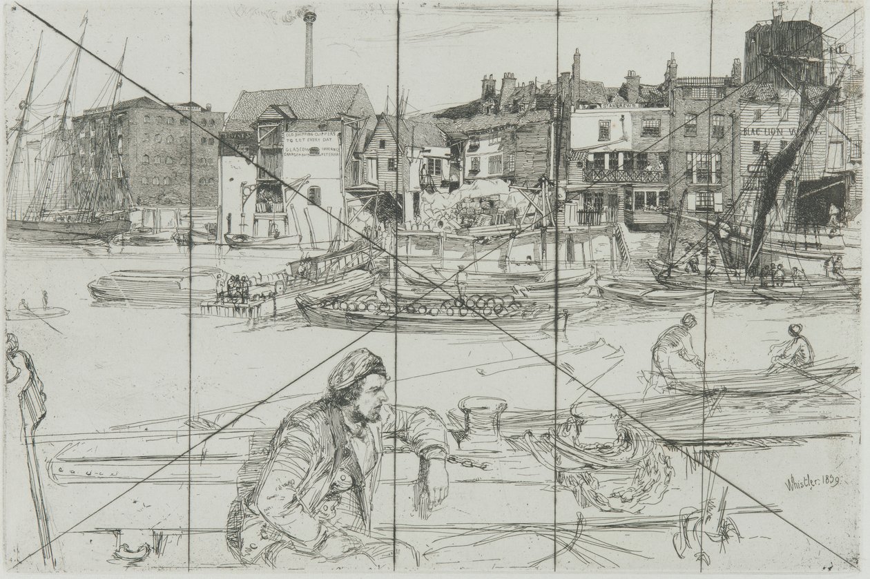 Quai du Lion Noir - James Abbott McNeill Whistler