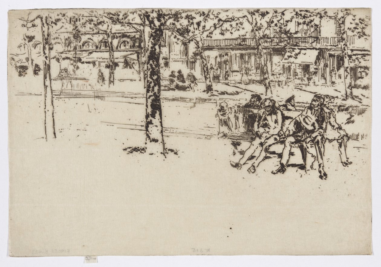 Boulevard Poissonnière, Paris, vers 1892-93 - James Abbott McNeill Whistler