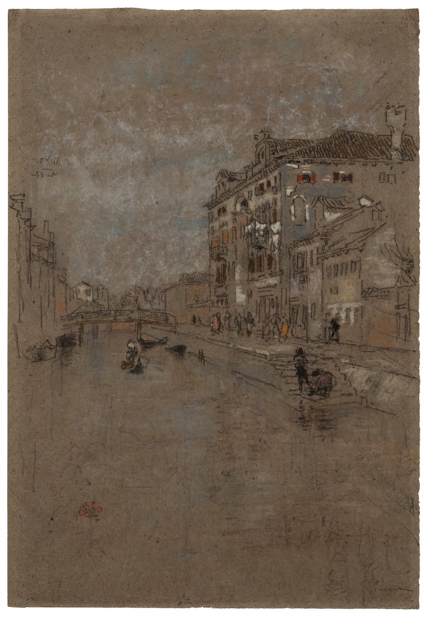 Canal à Venise Entrepôt de tabac, 1879-1880 - James Abbott McNeill Whistler