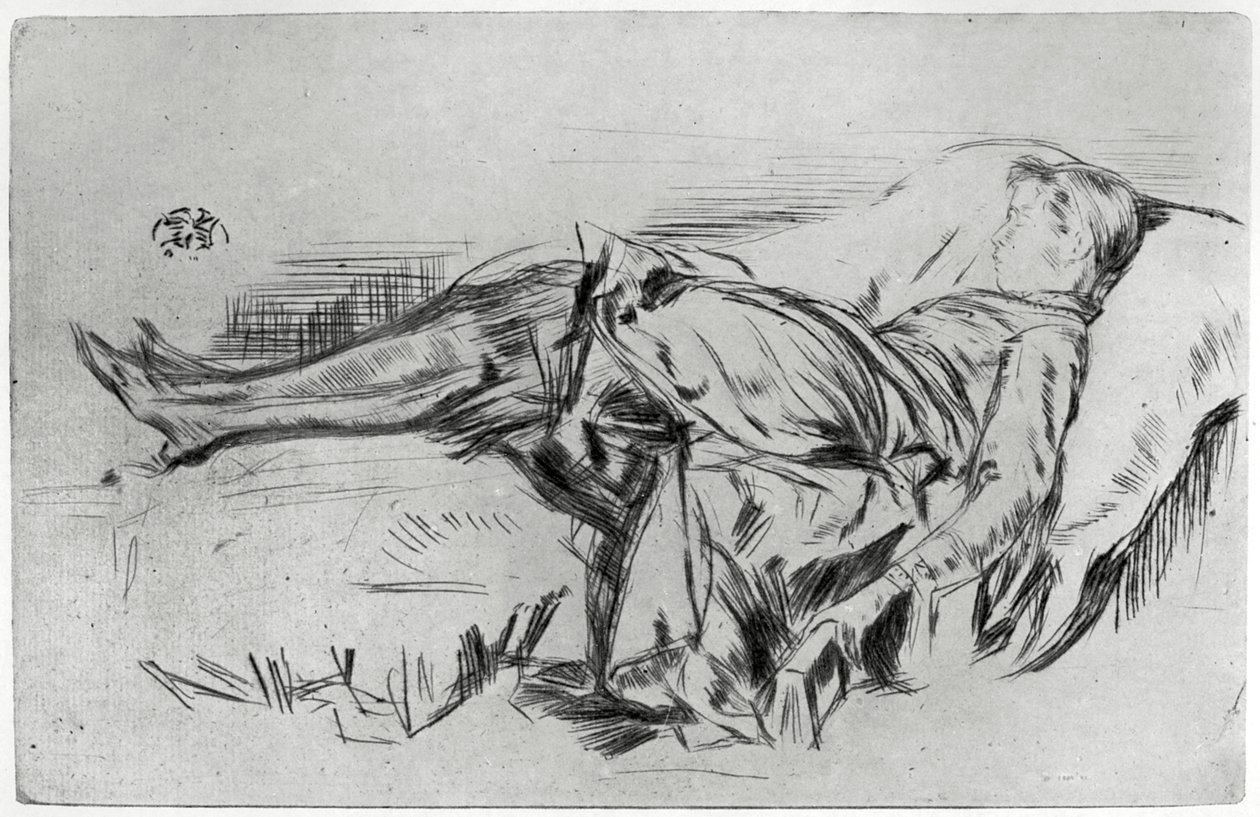 Enfant sur un canapé, XIXe siècle - James Abbott McNeill Whistler