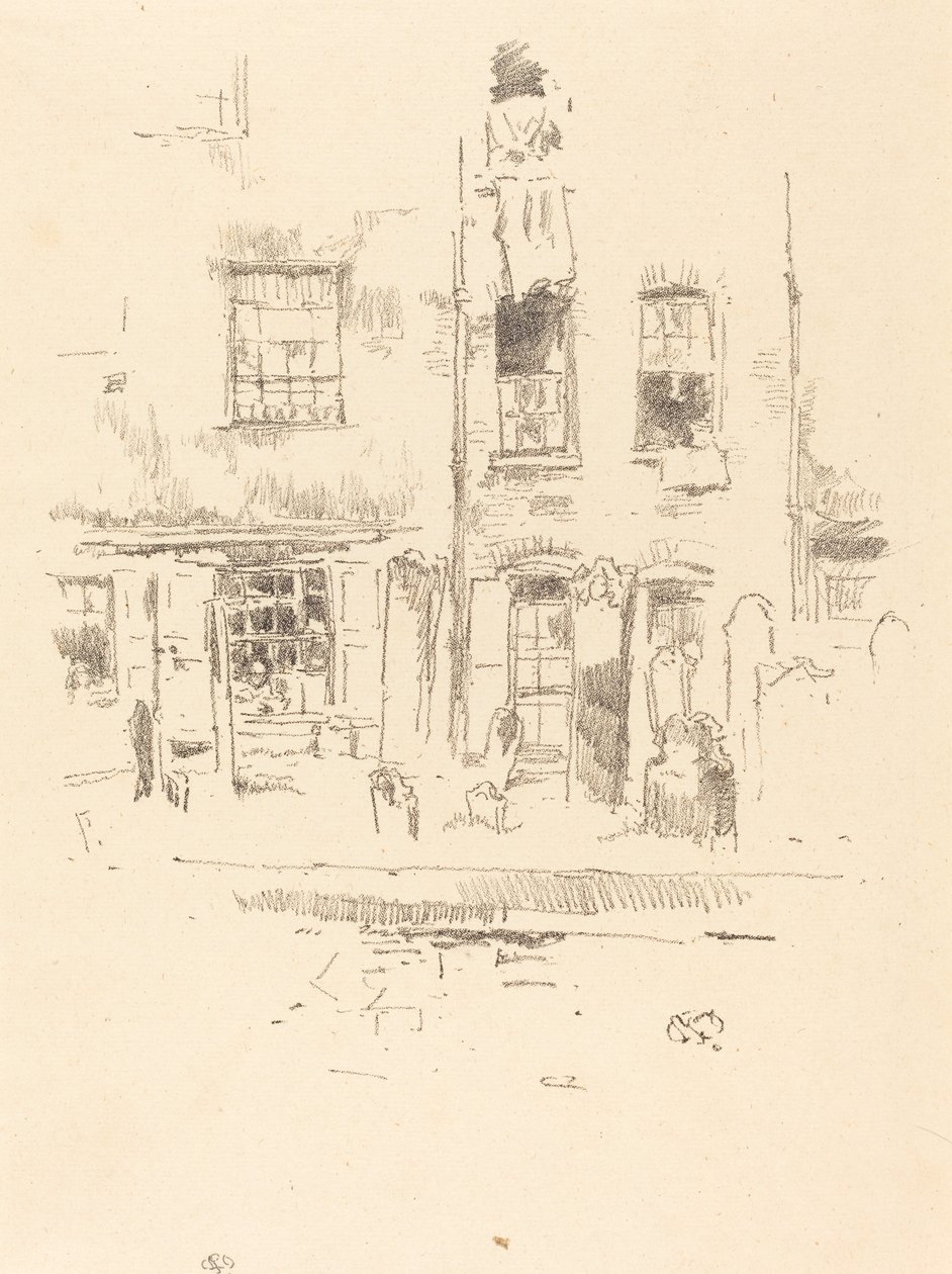 Cimetière, 1887 - James Abbott McNeill Whistler