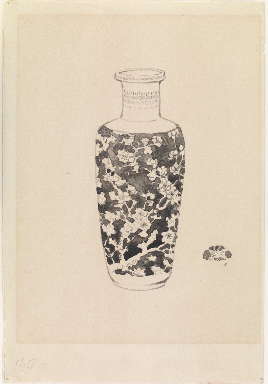 Vase cylindrique à col épais, 1876 - James Abbott McNeill Whistler
