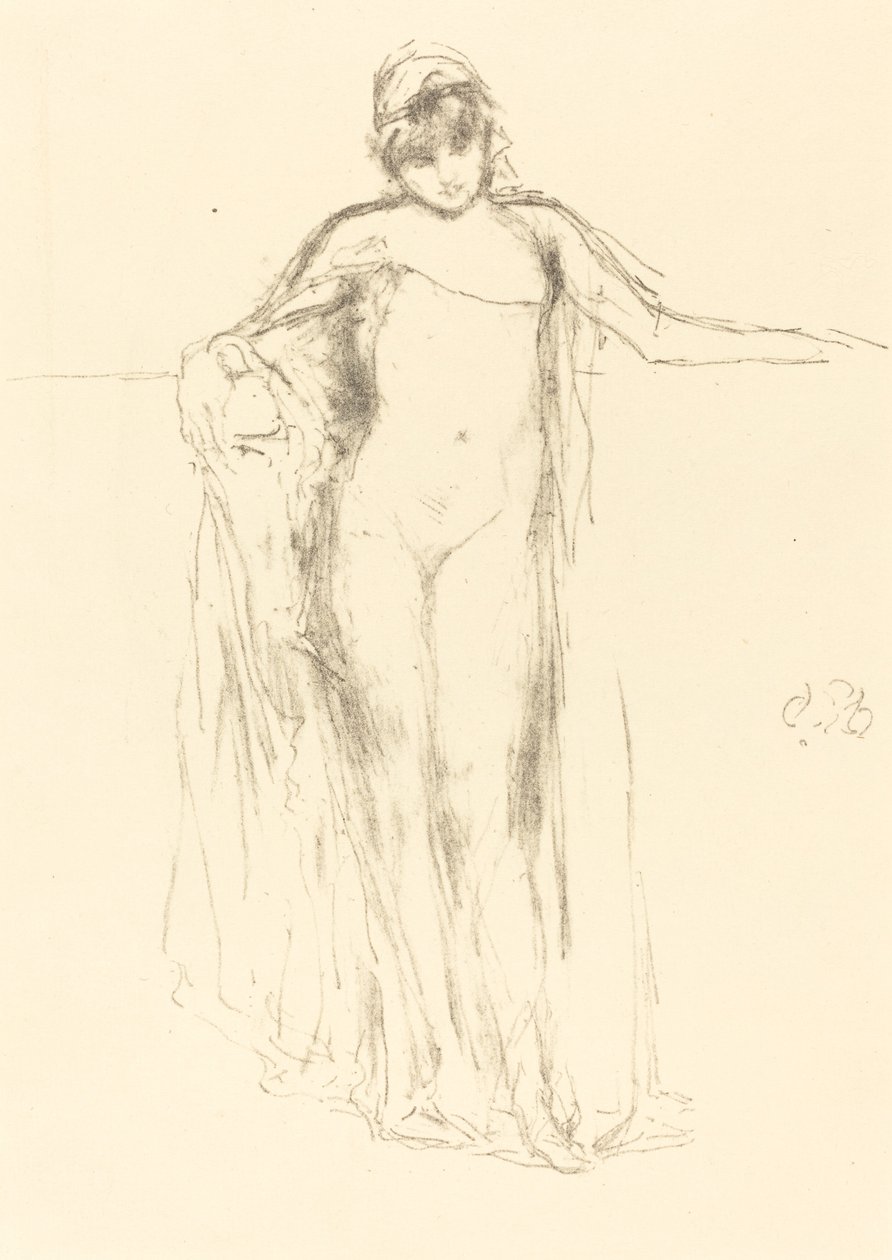 Modèle drapé, debout, 1893 - James Abbott McNeill Whistler