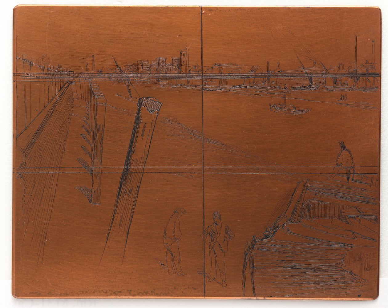 Plaque de Gravure : Millbank, 1861 - James Abbott McNeill Whistler
