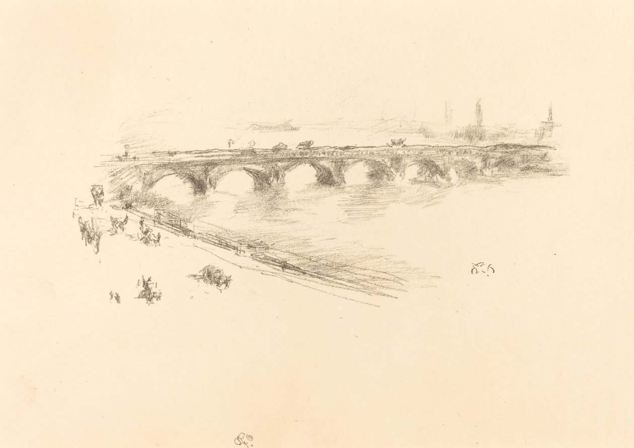 Soirée, Petit Pont de Waterloo, 1896 - James Abbott McNeill Whistler