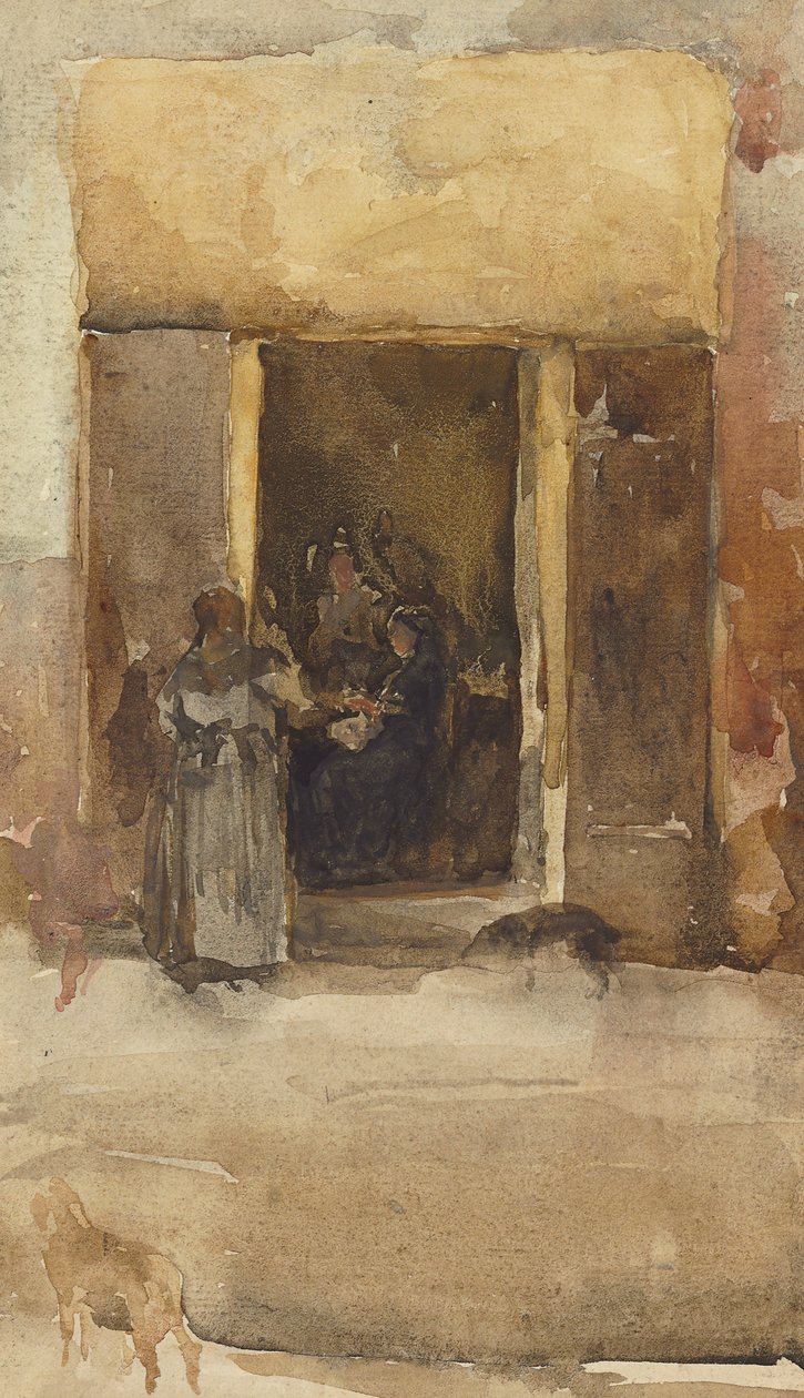 Figures dans une porte, vers 1897-99 - James Abbott McNeill Whistler