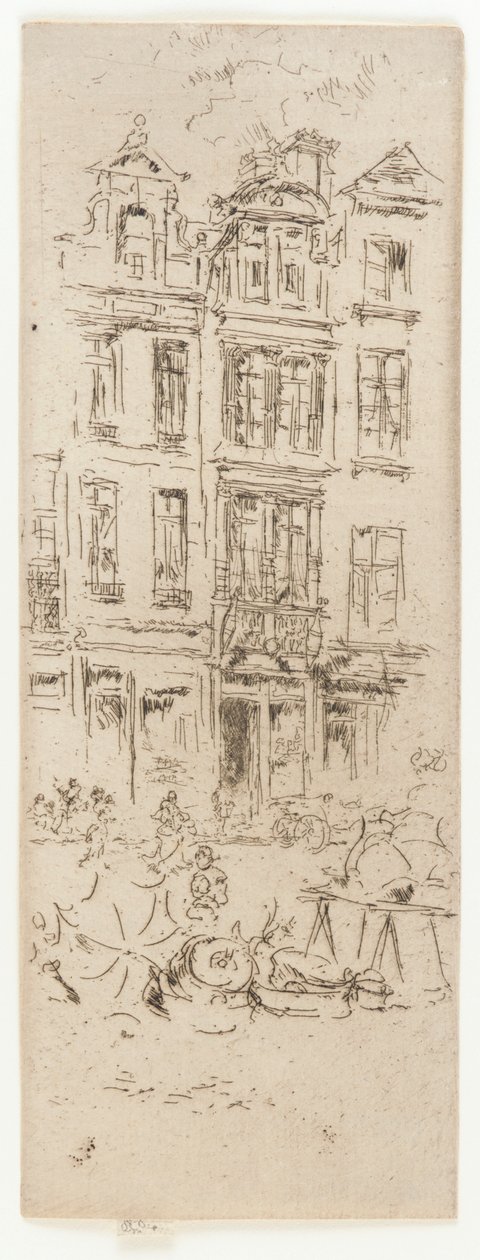 Marché aux fleurs, Bruxelles - James Abbott McNeill Whistler