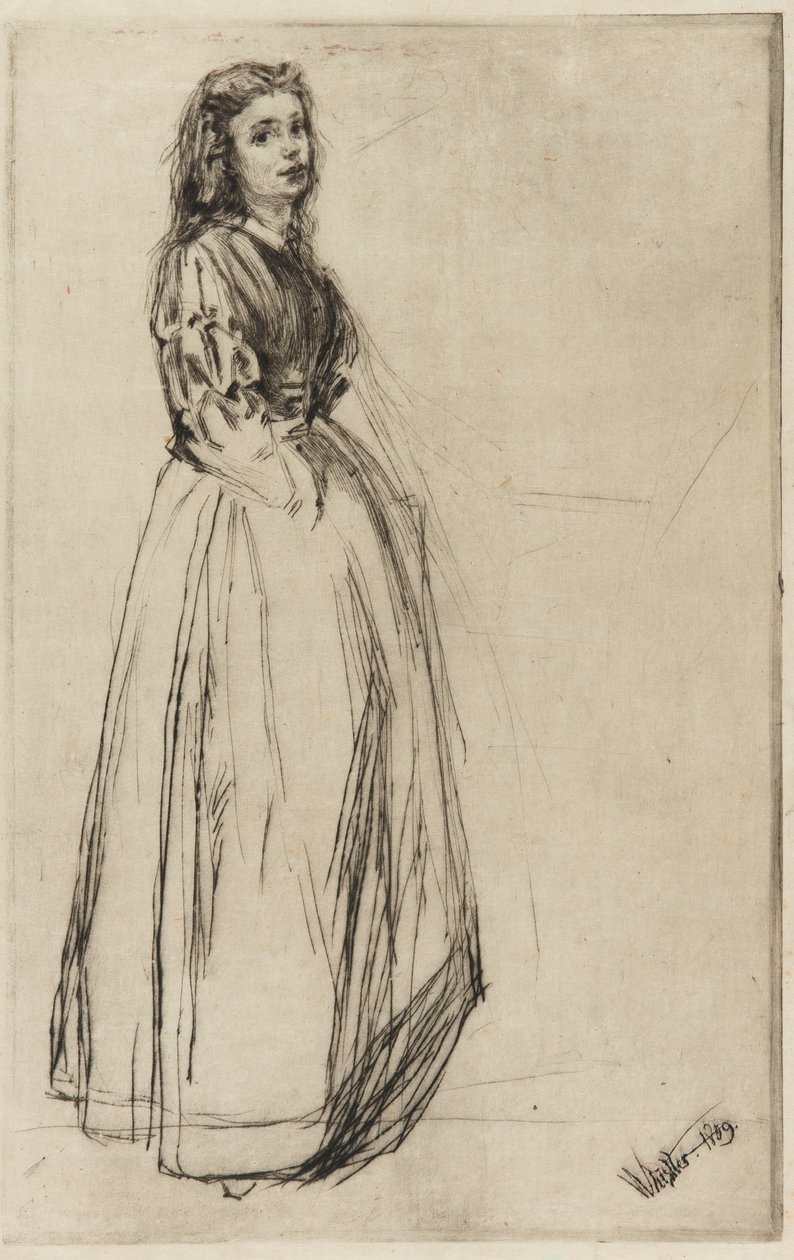 Fumette, debout, 1859 - James Abbott McNeill Whistler