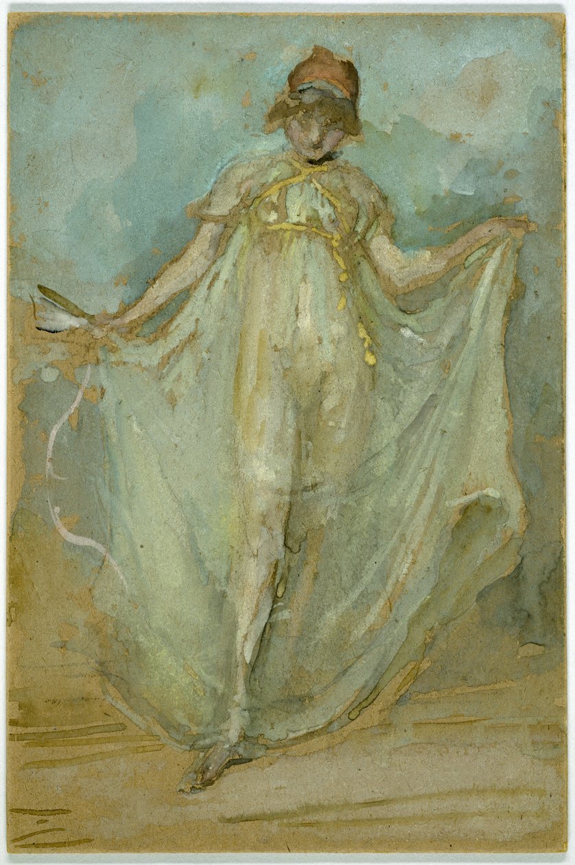 Vert et bleu : La danseuse, vers 1893 - James Abbott McNeill Whistler