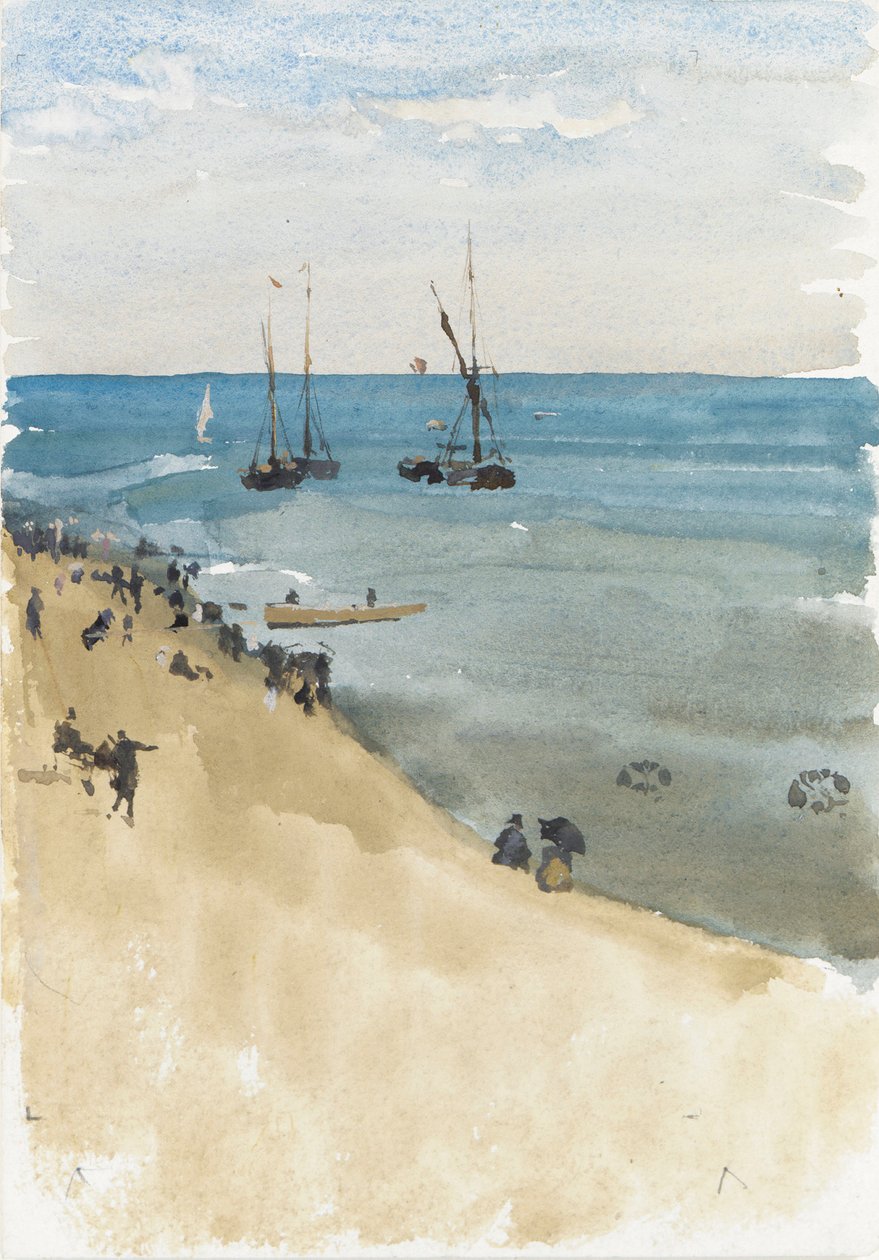 Vert et argent -- La mer brillante, Dieppe - James Abbott McNeill Whistler