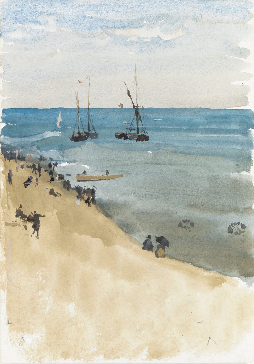 Vert et argent - La mer brillante, Dieppe, vers 1883-85 - James Abbott McNeill Whistler