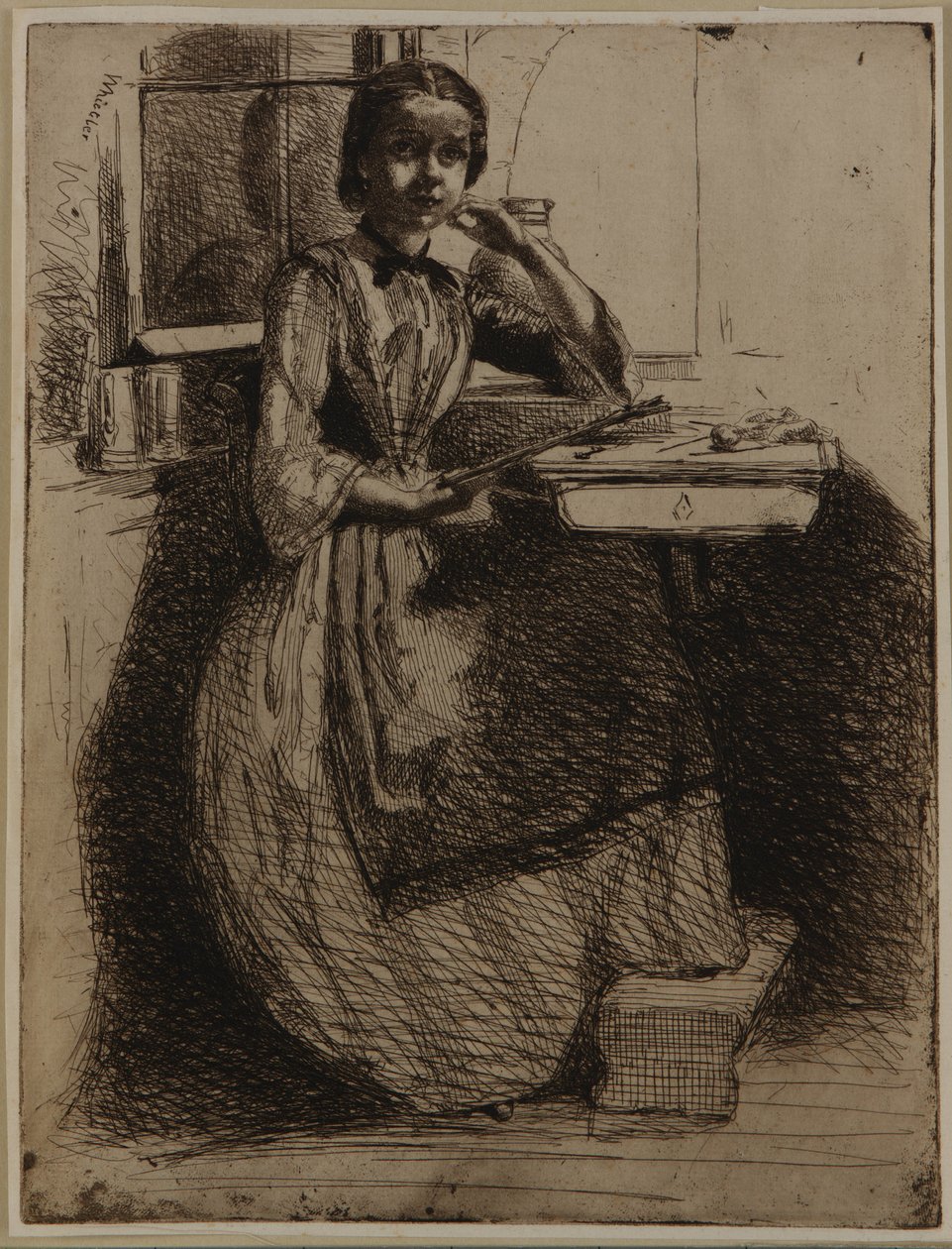 Gretchen à Heidelberg, 1858 - James Abbott McNeill Whistler