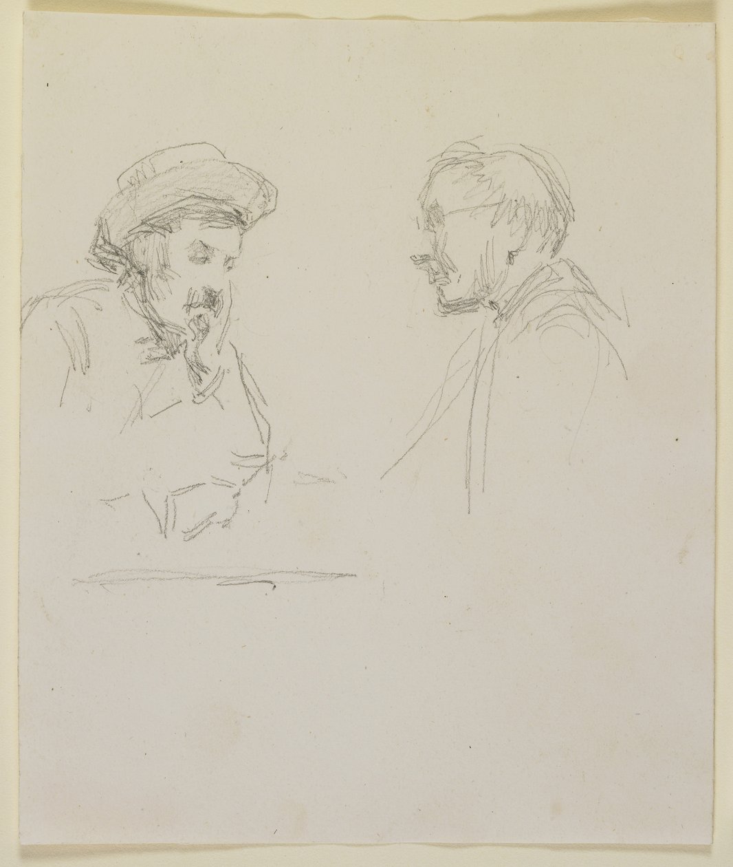 Têtes de deux hommes, vers 1855-59 - James Abbott McNeill Whistler