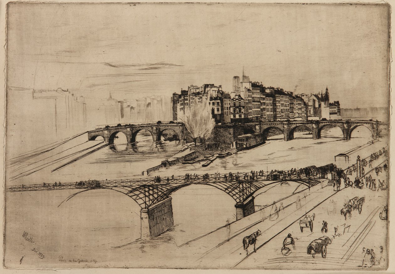 Île de la Cité, Paris, 1859 - James Abbott McNeill Whistler