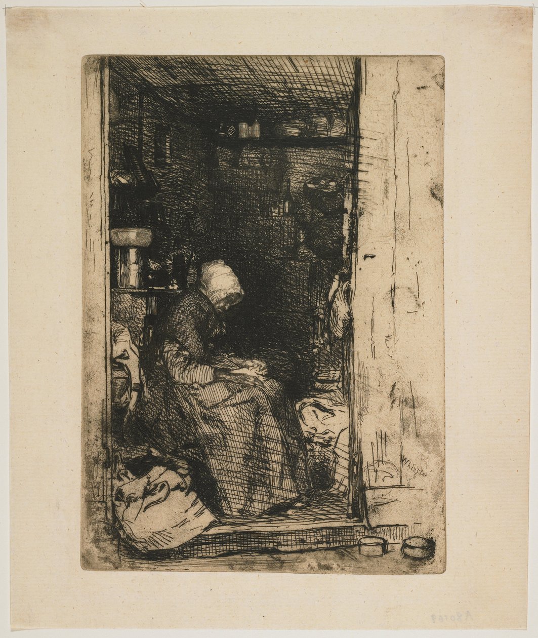 « La Vielle aux Loques », extrait de « Douze gravures d