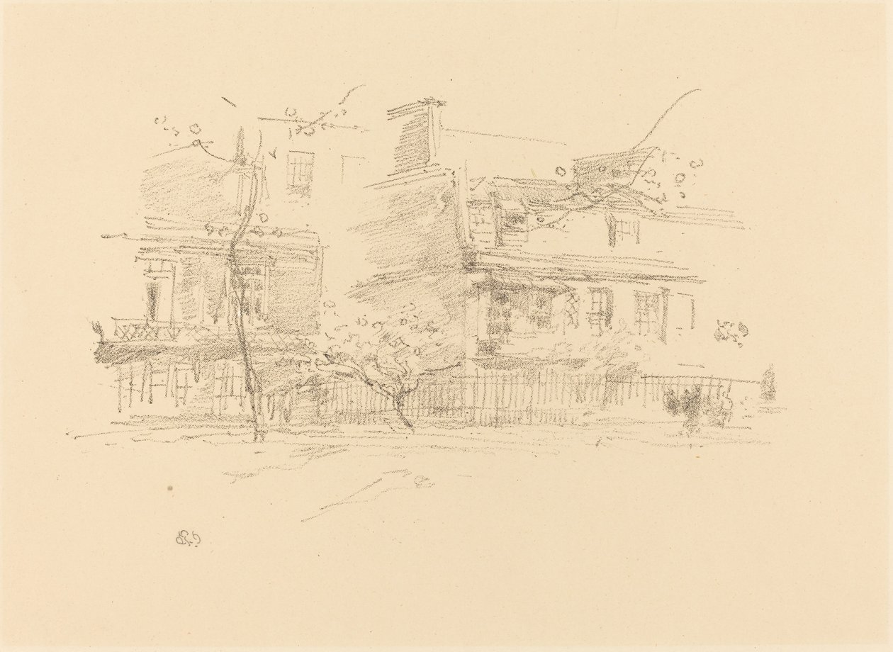 Lindsay Row, Chelsea, 1888 - James Abbott McNeill Whistler