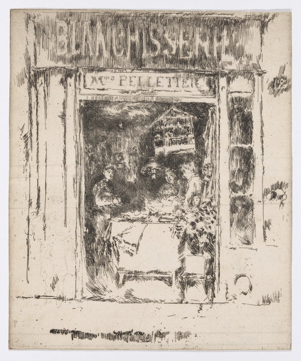Mme Pelletier, Blanchisserie, Paris, vers 1892-93 - James Abbott McNeill Whistler