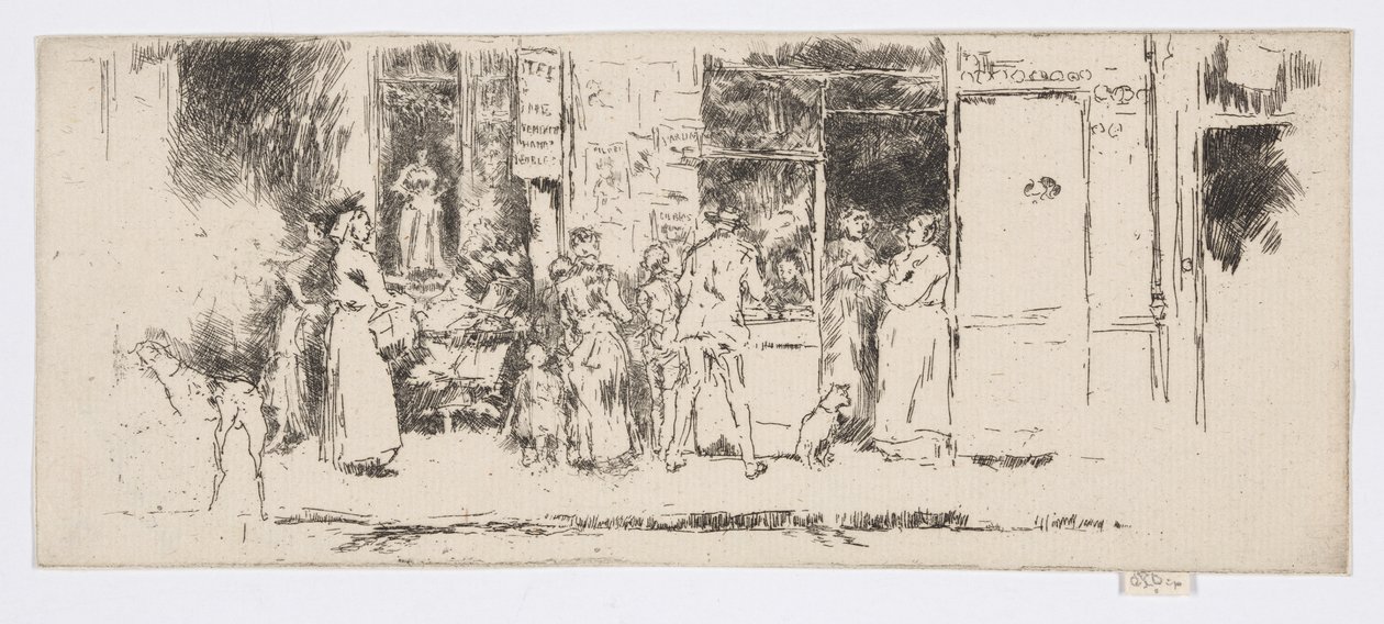 Kiosque à journaux, Rue de Seine, vers 1892-93 - James Abbott McNeill Whistler
