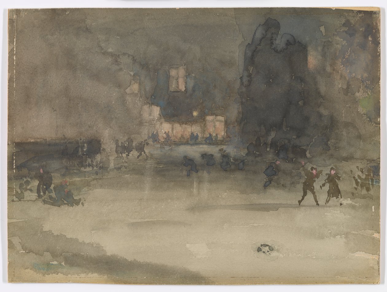 Nocturne : Amsterdam en hiver, 1882 - James Abbott McNeill Whistler