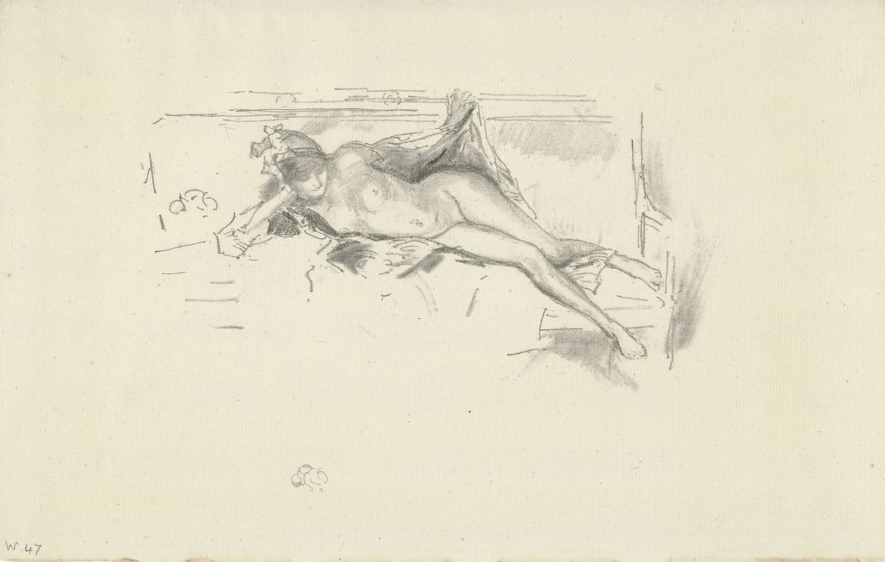 Modèle nu allongé - James Abbott McNeill Whistler