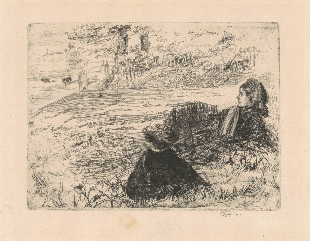 Nourrice et enfant, 1859 - James Abbott McNeill Whistler