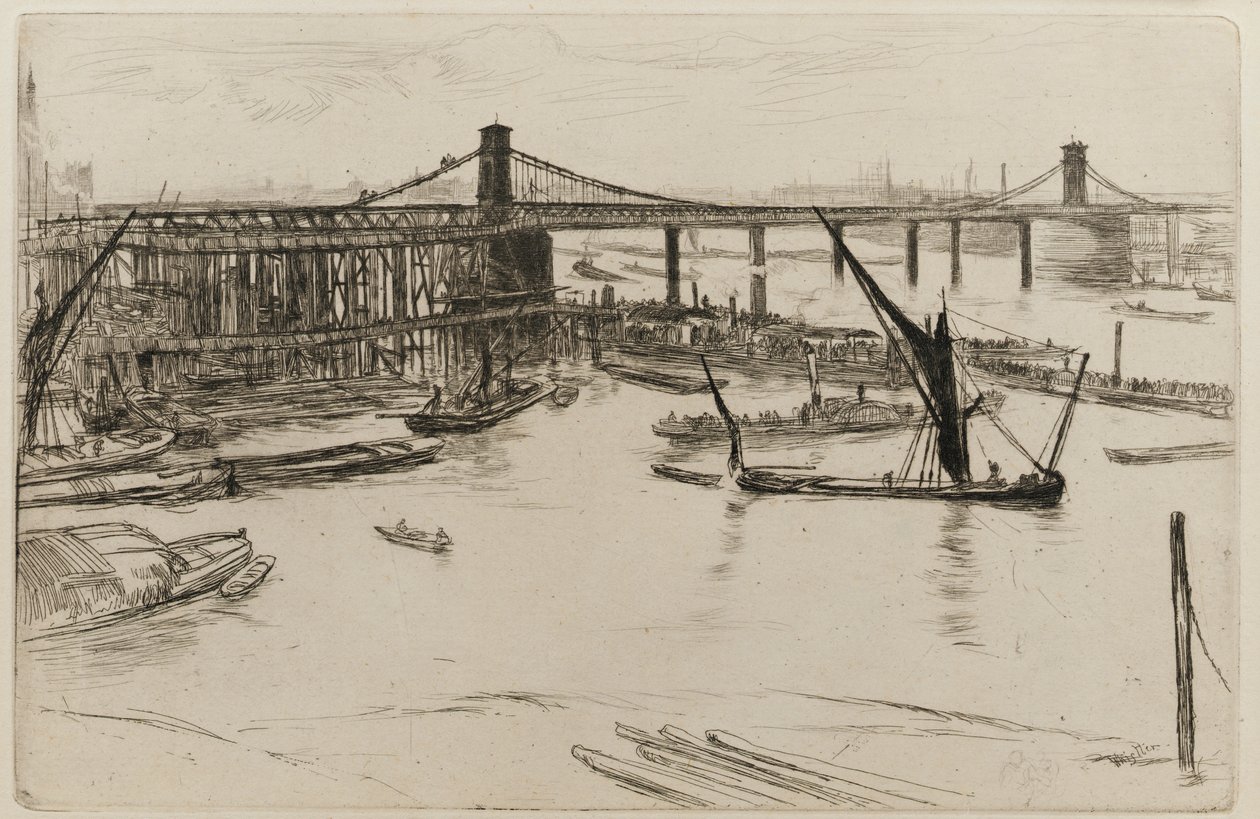 Vieux pont de Hungerford - James Abbott McNeill Whistler