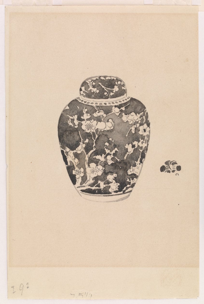 Pot à gingembre oviforme avec couvercle en forme de cloche, 1878 - James Abbott McNeill Whistler