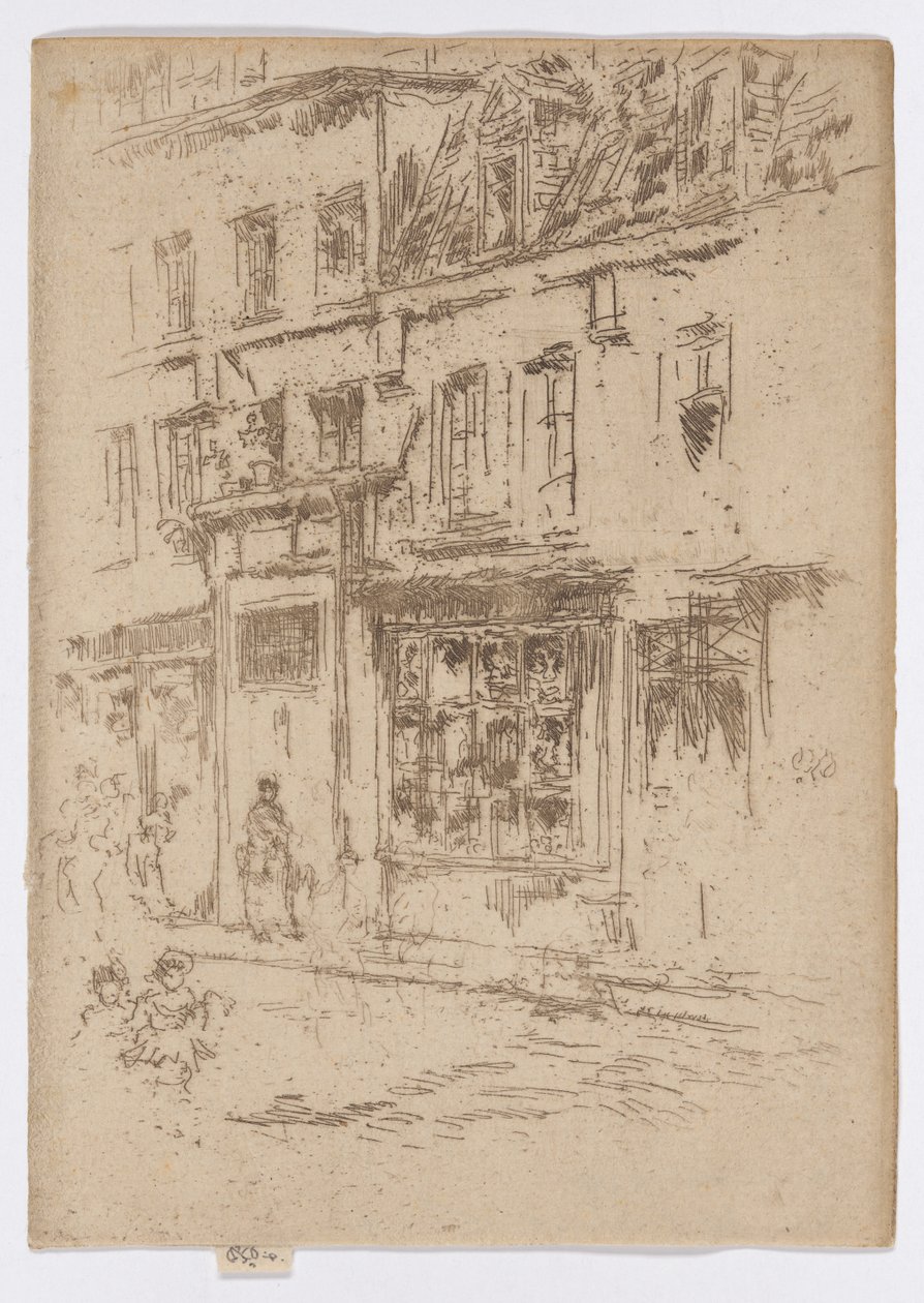 Petite Rue au Beurre, Bruxelles - James Abbott McNeill Whistler