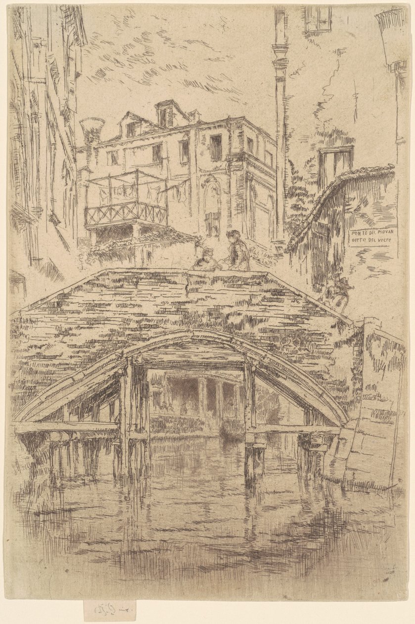 Ponte del Piovan, 1879-1880 - James Abbott McNeill Whistler