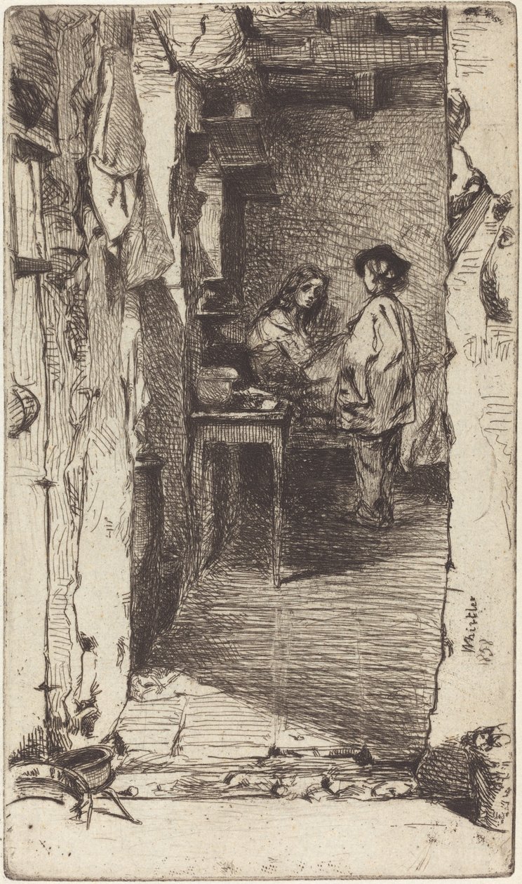 Chiffonniers, Quartier Mouffetard, Paris, 1858 - James Abbott McNeill Whistler