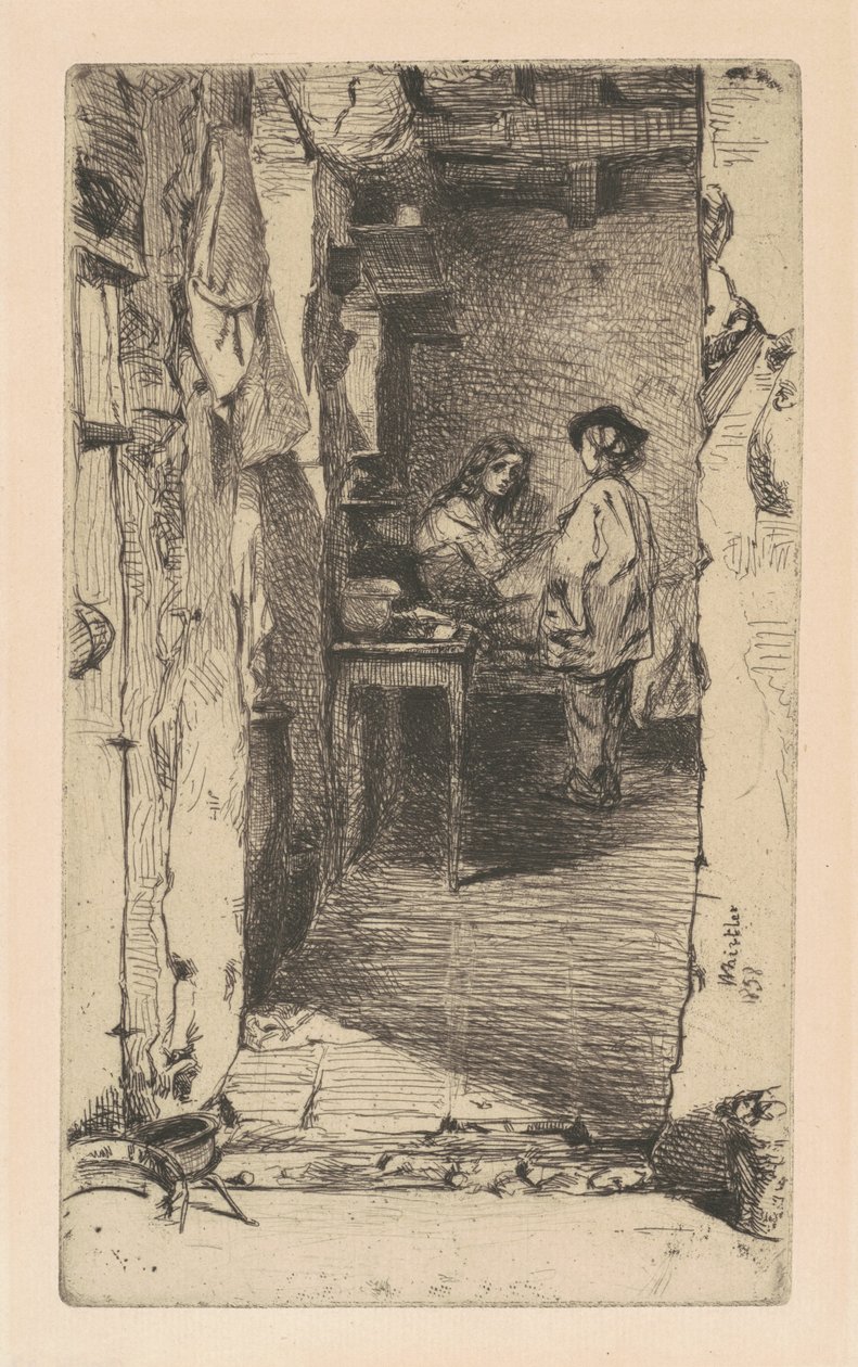 Chiffonniers, Quartier Mouffetard, Paris, 1858 - James Abbott McNeill Whistler