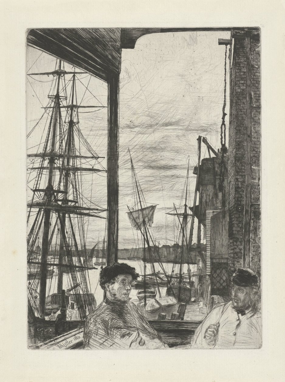 Rotherhithe (Seize gravures de scènes sur la Tamise et autres sujets) - James Abbott McNeill Whistler