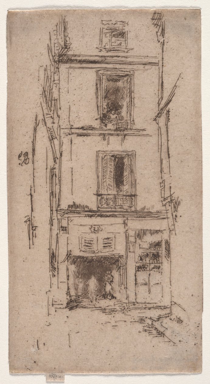 Rue des Bons Enfants, Tours - James Abbott McNeill Whistler