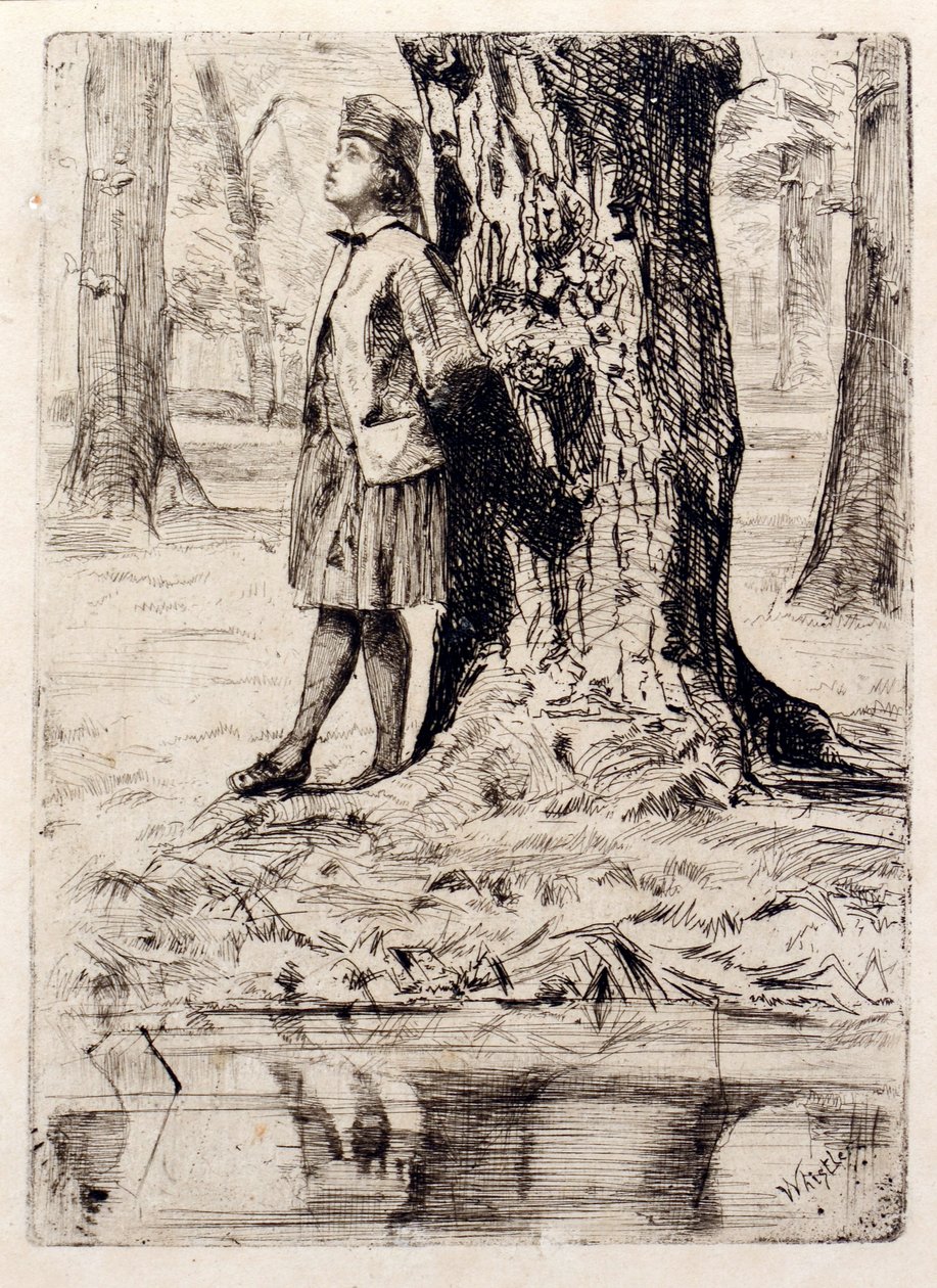 Seymour sous un arbre - James Abbott McNeill Whistler