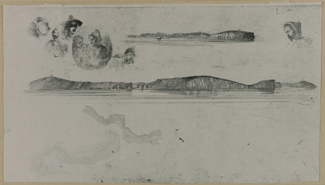 Croquis sur la plaque de l