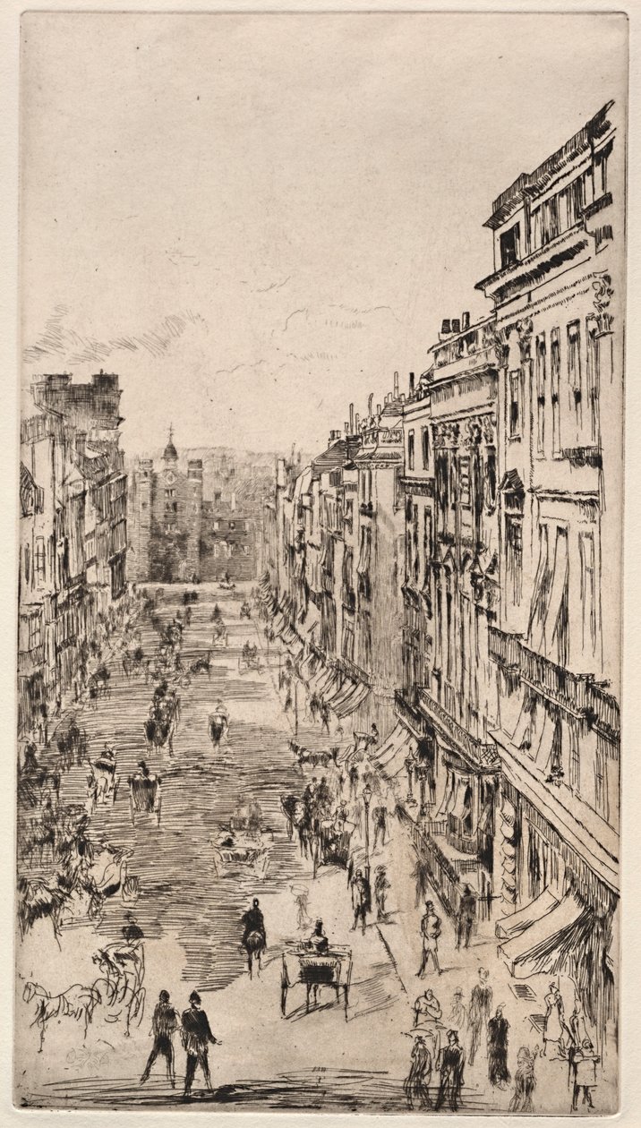 Rue St. James - James Abbott McNeill Whistler