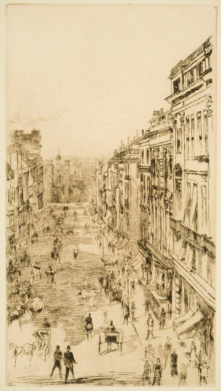 St James’s Street à Londres - James Abbott McNeill Whistler