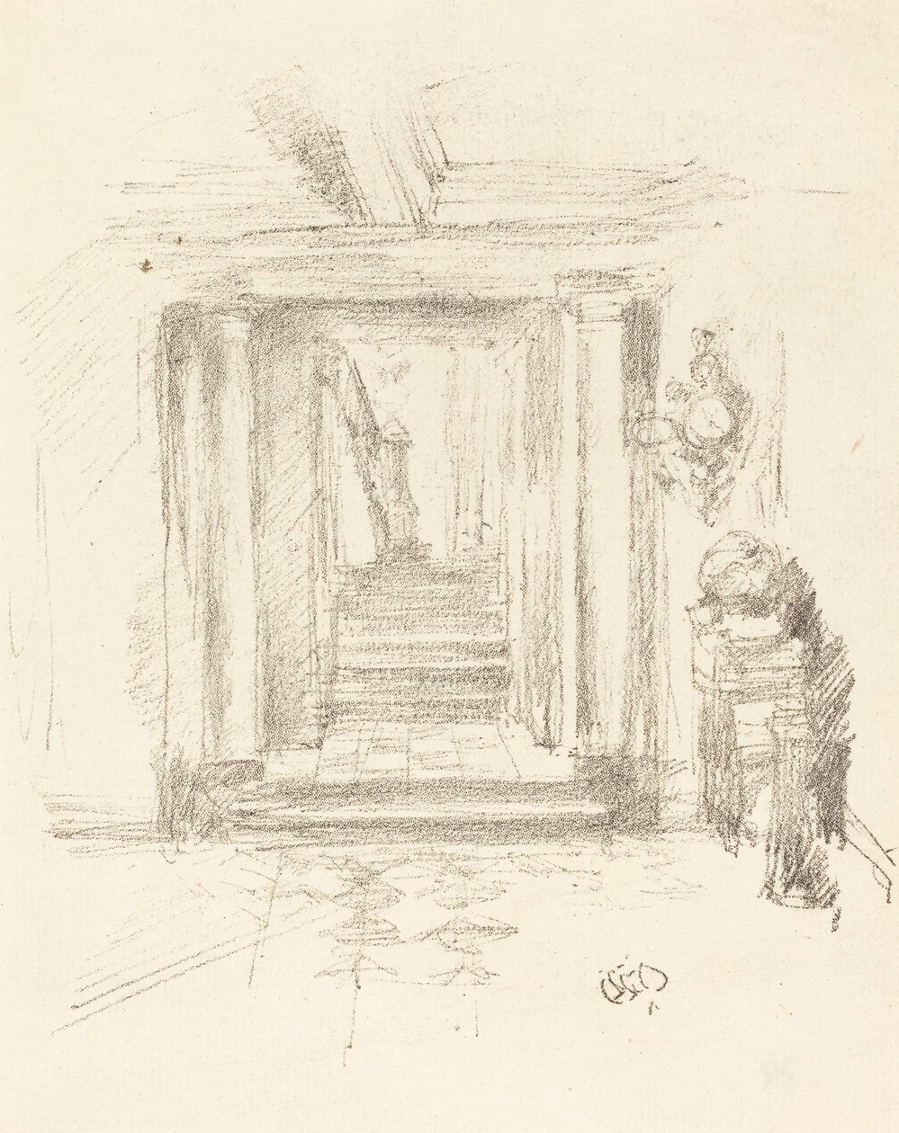 Escalier, 1891 - James Abbott McNeill Whistler