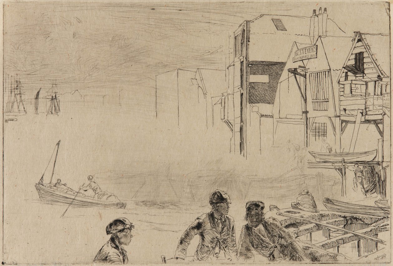 Chantier naval de Stevens - James Abbott McNeill Whistler