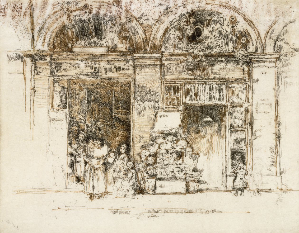 Tournesols, Rue des Beaux-Arts - James Abbott McNeill Whistler
