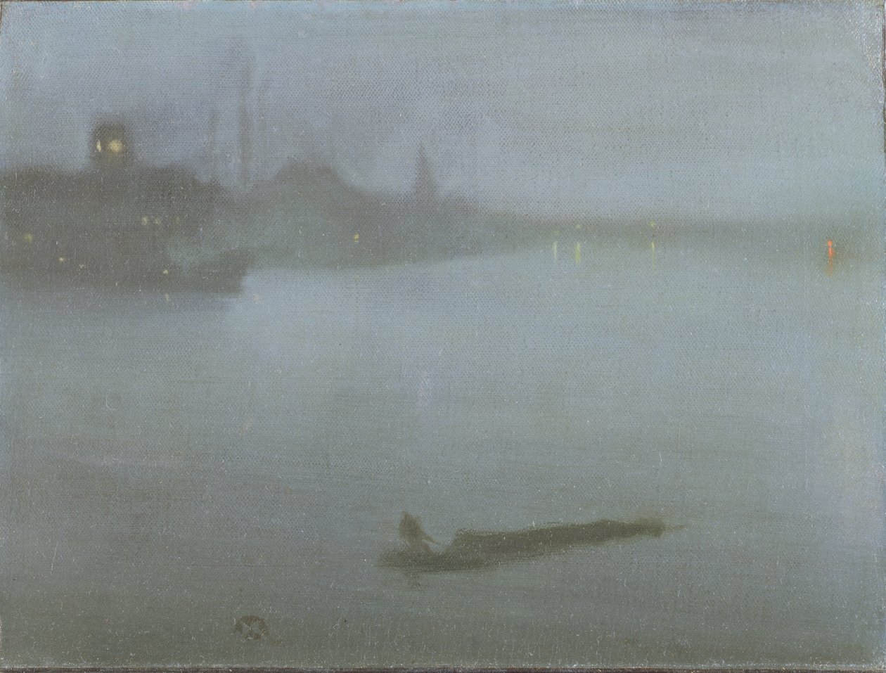 Thames - Nocturne en bleu et argent, c.1872/8 - James Abbott McNeill Whistler