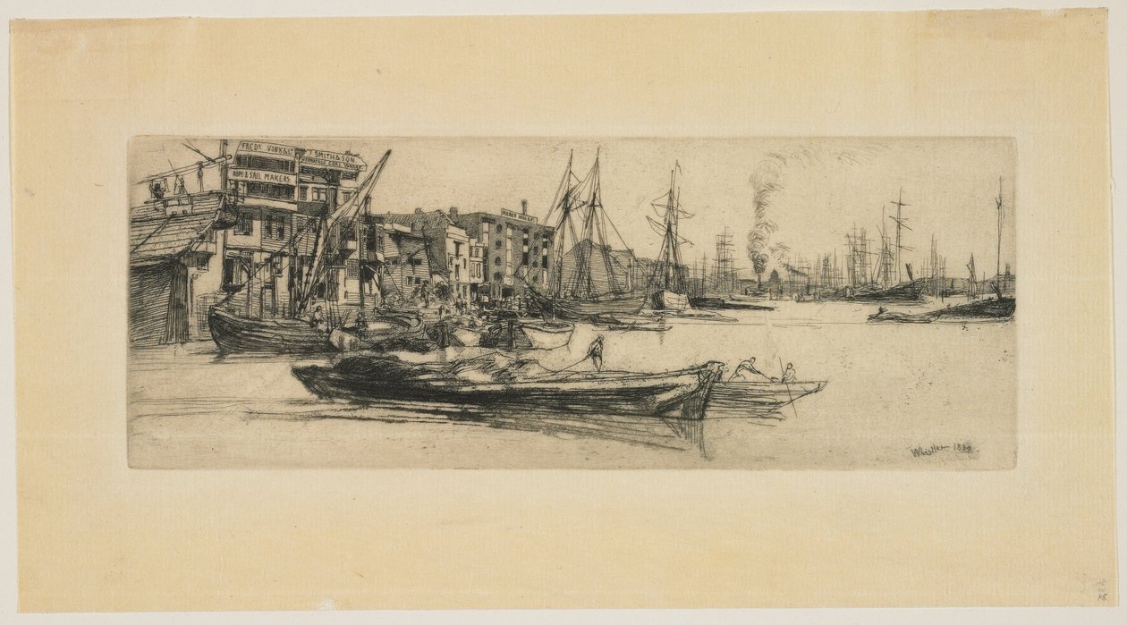 Entrepôts de la Tamise - James Abbott McNeill Whistler